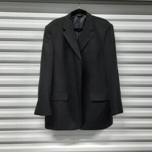 Cianni Cellini Blazer Mens 44R Black Suit Jacket Sport Coat